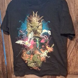 Kids Black Fantasy Creature Tee